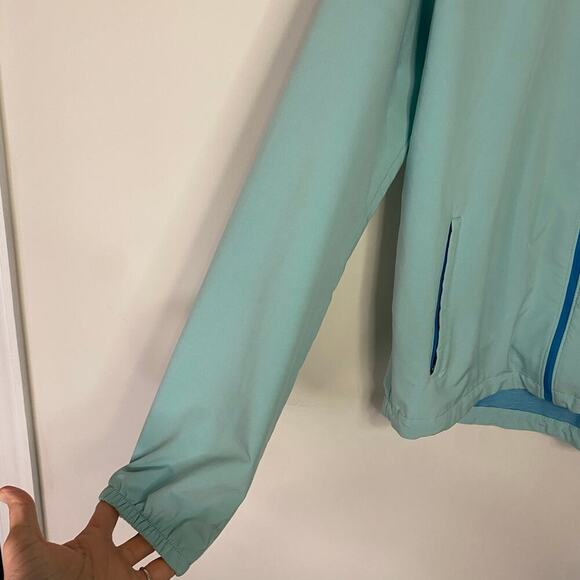 Mens Peter Millar Crown Sports Teal Full Zip Lightweight Golf Jacket Large - Picture 5 of 16